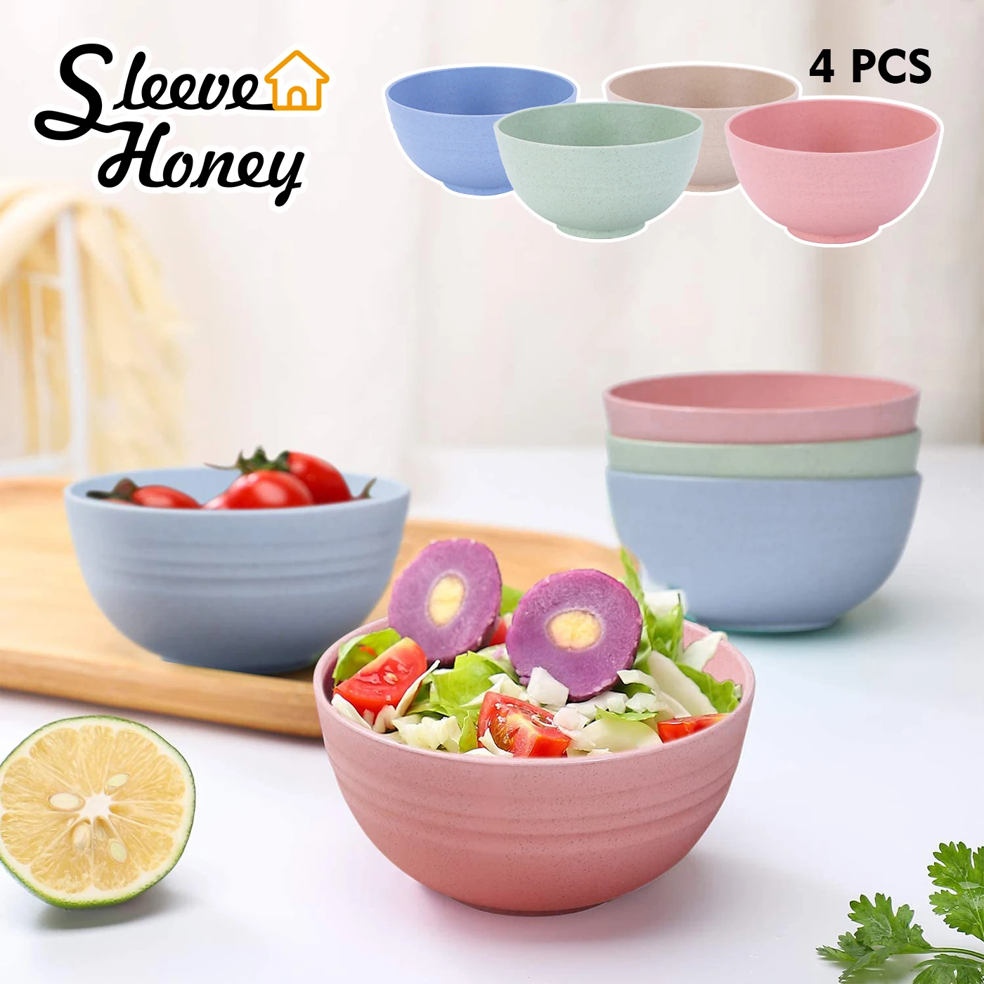Cereal Bowls Unbreakable Wheat straw Bowls Kitchen-Eco Friendly Lightweight Microwavable Noodle Soup Bowls Baby Feeding Round
Cereal Bowls Unbreakable Wheat straw Bowls Kitchen-Eco Friendly Lightweight Microwavable Noodle Soup Bowls Baby Feeding Round