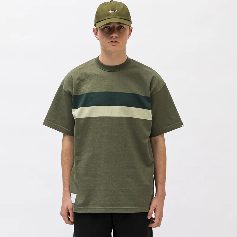 WTAPS BDY03SS striped contrast casual loose fitting pure cotton Japanese trendy T-shirt
WTAPS BDY03SS striped contrast casual loose fitting pure cotton Japanese trendy T-shirt