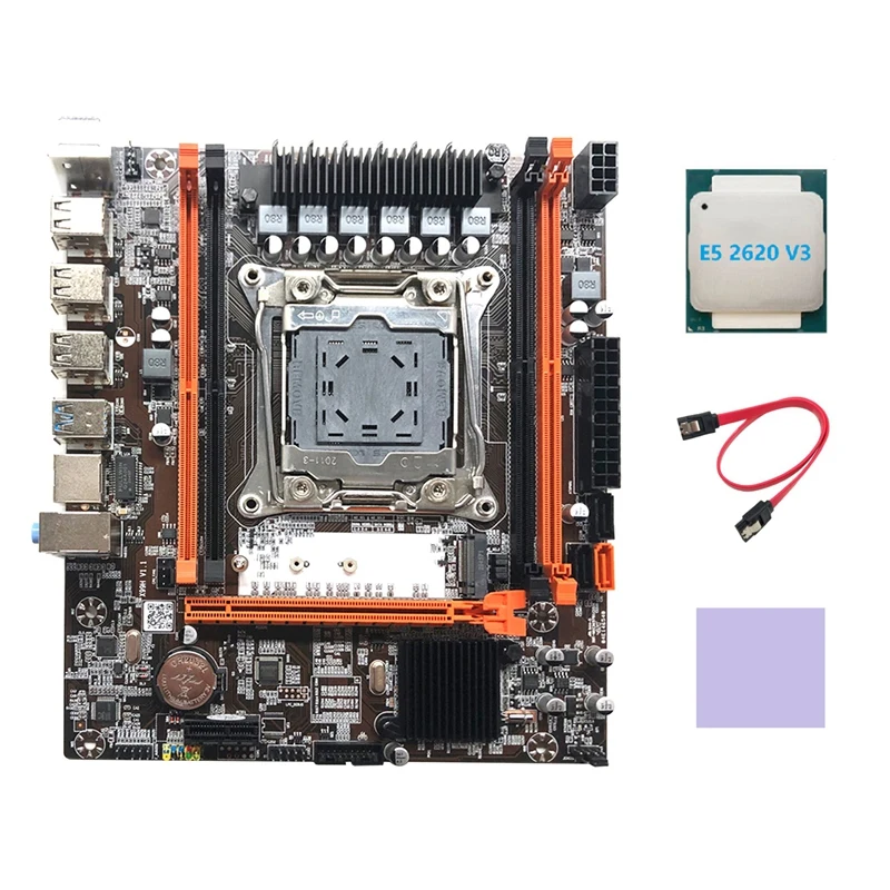 X99H Motherboard LGA2011-3 Computer Motherboard Support DDR4 RAM Memory With E5 2620 V3 CPU+SATA Cable+Thermal Pad
X99H Motherboard LGA2011-3 Computer Motherboard Support DDR4 RAM Memory With E5 2620 V3 CPU+SATA Cable+Thermal Pad