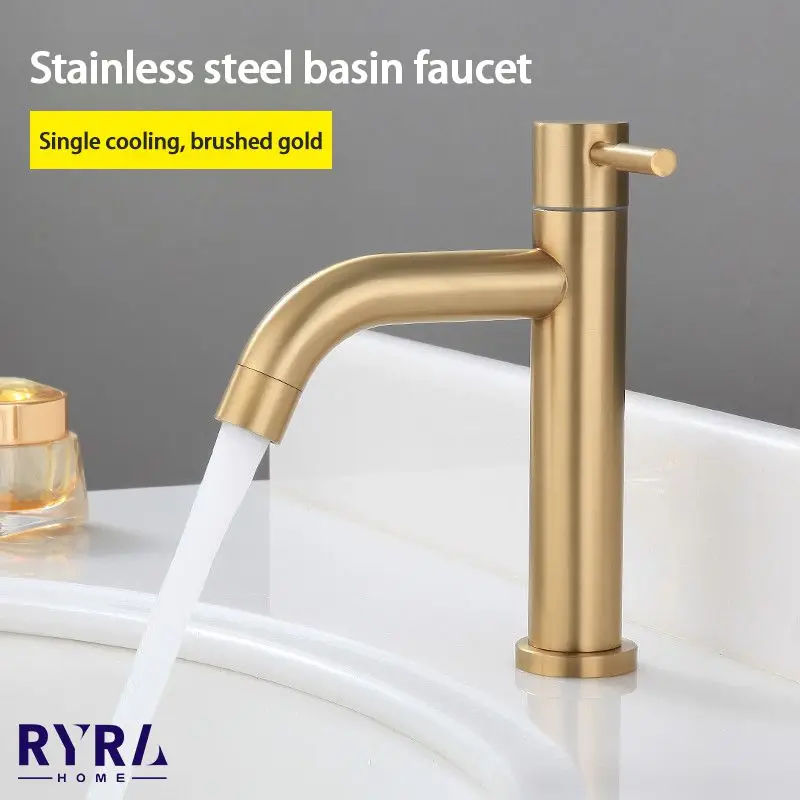 Bathroom Basin Faucet Brass Solid Bathroom Faucet Cold And Hot Water Mixer Sink Tap Single Handle Deck Mounted Brushed Gold Taps
Bathroom Basin Faucet Brass Solid Bathroom Faucet Cold And Hot Water Mixer Sink Tap Single Handle Deck Mounted Brushed Gold Taps