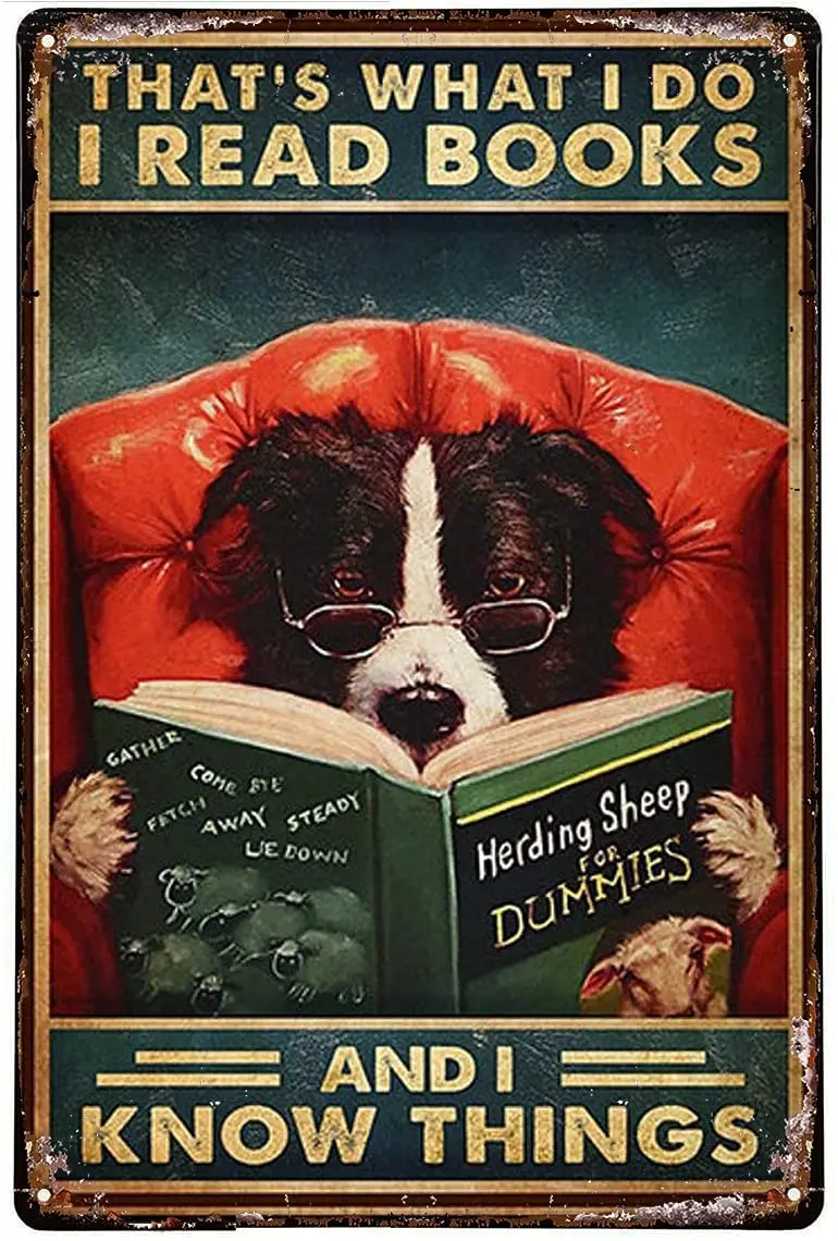 That's What I Do I Read Books and I Know Things Tin Sign Vintage Metal Tin Sign for Men Women,Wall Decor for Bars,Restaurants
That's What I Do I Read Books and I Know Things Tin Sign Vintage Metal Tin Sign for Men Women,Wall Decor for Bars,Restaurants