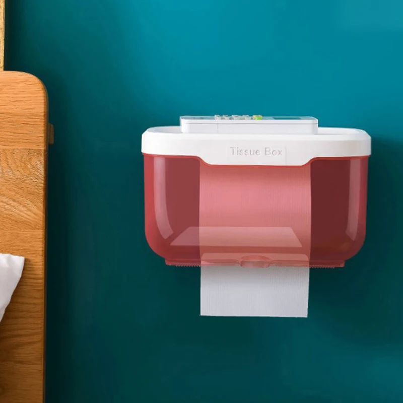 Wall Mount Bathroom Tissue Storage Box Punch-Free Home Supplies Phone Rack Case Toilet Roll Holder Waterproof toilette
Wall Mount Bathroom Tissue Storage Box Punch-Free Home Supplies Phone Rack Case Toilet Roll Holder Waterproof toilette