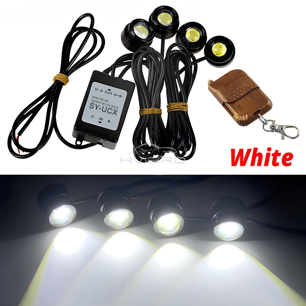 4в1 Автомобильный светодиодный Eagle Eye аварийное предупреждение, стробоскоп, беспроводной дистанционный дневный ходовой свет для грузовика, мотоцикла, сигнальная противотуманная фара 12 В
4в1 Автомобильный светодиодный Eagle Eye аварийное предупреждение, стробоскоп, беспроводной дистанционный дневный ходовой свет для грузовика, мотоцикла, сигнальная противотуманная фара 12 В