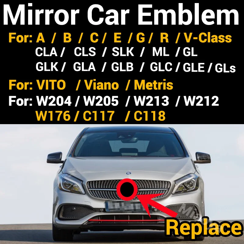 3D Mirror Grill Badge Front Emblem Logo For A B C E G Class W205 W212 W213 W204 W176 W246 W177 ML GLA CLA GLC GLE C117 Embles
3D Mirror Grill Badge Front Emblem Logo For A B C E G Class W205 W212 W213 W204 W176 W246 W177 ML GLA CLA GLC GLE C117 Embles