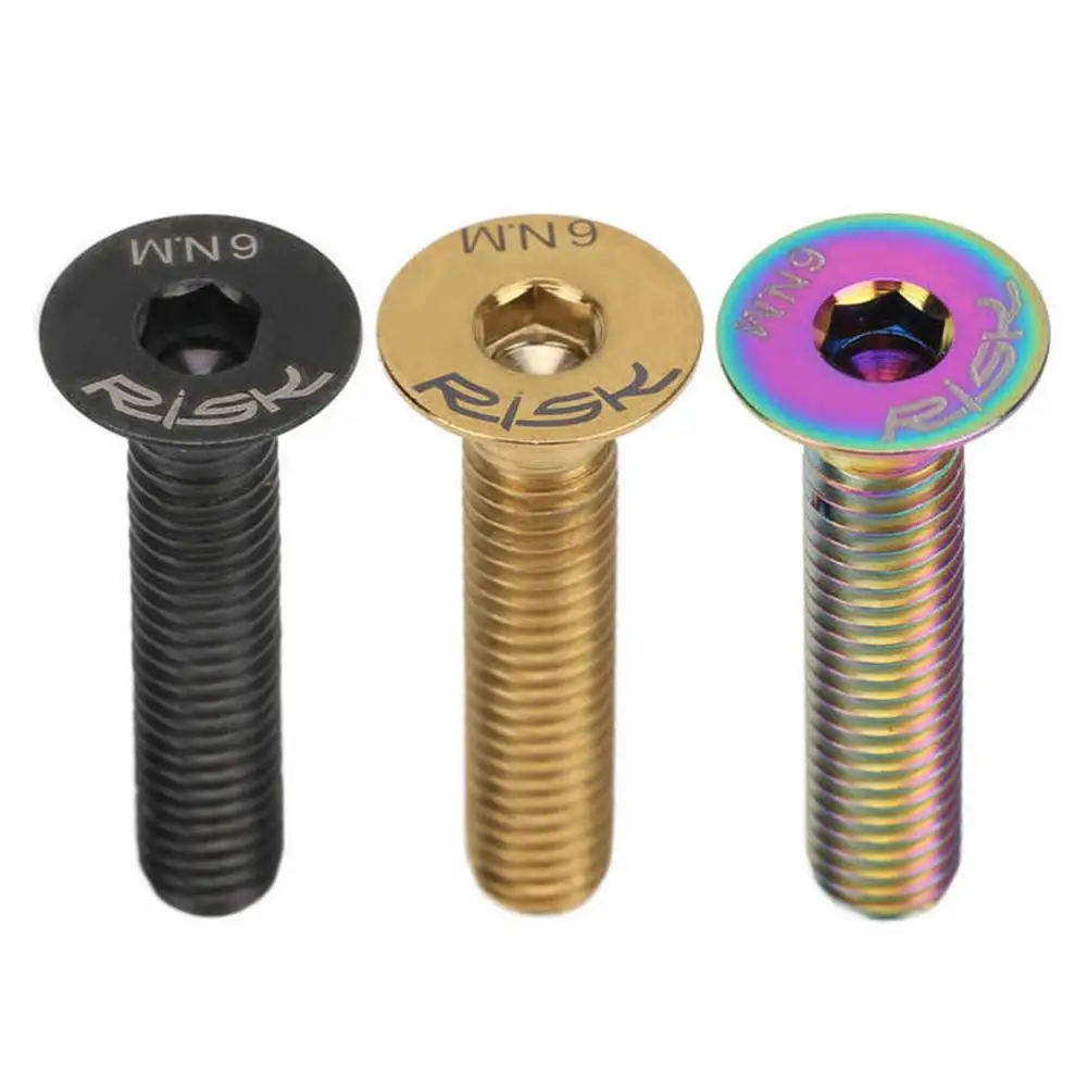 1PCS M6 x 10/15/20/25/30/35 Countersunk Head Titanium Alloy Screw TC4/GR5 Headset Stem Top Fixing Screws Dropshipping
1PCS M6 x 10/15/20/25/30/35 Countersunk Head Titanium Alloy Screw TC4/GR5 Headset Stem Top Fixing Screws Dropshipping