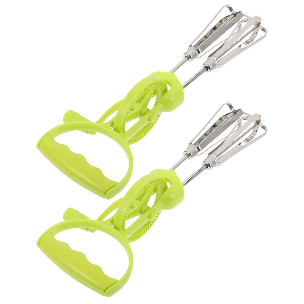2pcs Manual Egg Beater Hand Crank Egg Blender Mixer Multi-Functional Kitchen Blending Tool
2pcs Manual Egg Beater Hand Crank Egg Blender Mixer Multi-Functional Kitchen Blending Tool