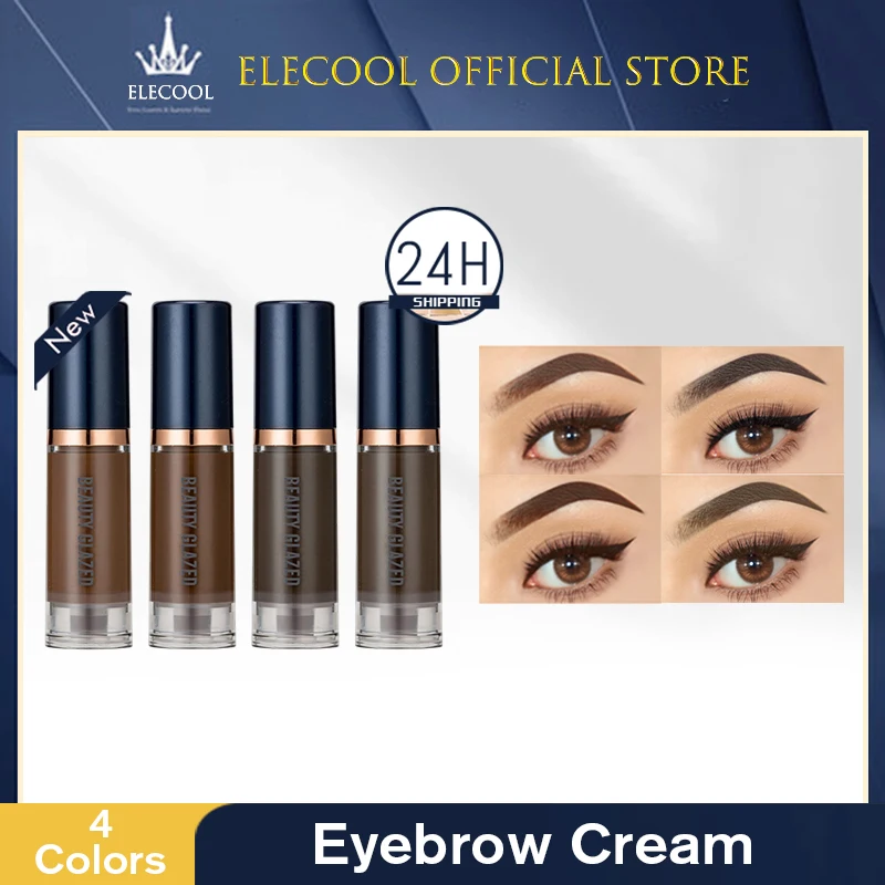 

4Color Eyebrow Gel Long-lasting Waterproof Eyebrow Enhancer Dye Cream Professional Make Up Black Brown Eye Brow Gel Makeup Tools