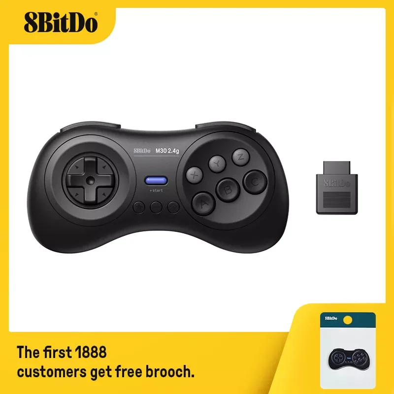 8BitDo M30 2.4G Wireless Gamepad for the Original Sega Genesis and Sega Mega Drive - Sega Genesis
8BitDo M30 2.4G Wireless Gamepad for the Original Sega Genesis and Sega Mega Drive - Sega Genesis