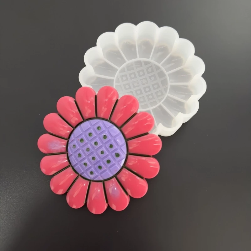Diy Handmade Products Sunflower Vehicle-mounted Silicone Mold Scented Gypsum Ornaments Drop Mold for Decoration
Diy Handmade Products Sunflower Vehicle-mounted Silicone Mold Scented Gypsum Ornaments Drop Mold for Decoration