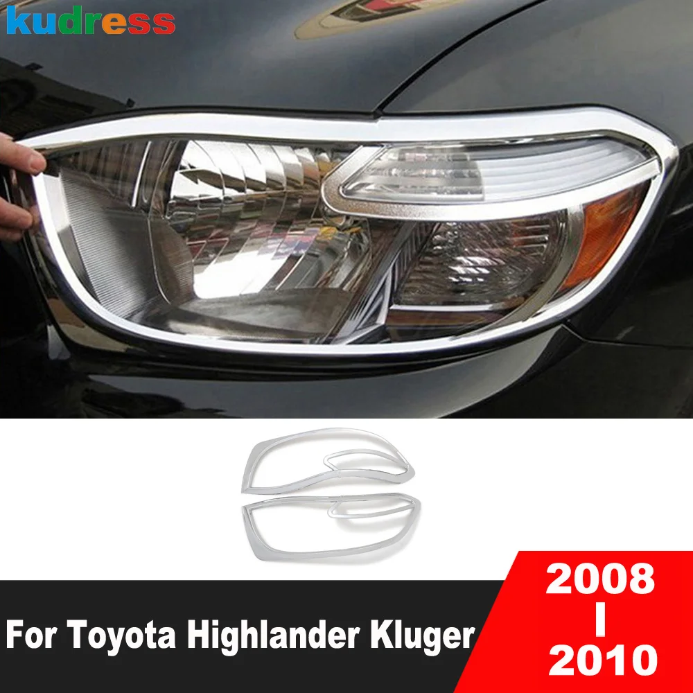 For Toyota Highlander Kluger 2007 2008 2009 2010 Chrome Car Front Headlight Lamp Cover Trim Headlight Frame Trims Accessories
For Toyota Highlander Kluger 2007 2008 2009 2010 Chrome Car Front Headlight Lamp Cover Trim Headlight Frame Trims Accessories
