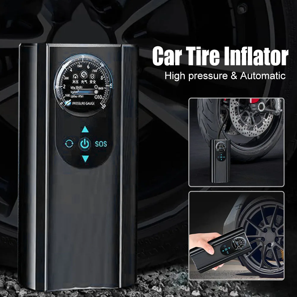 Portable Turbine Car Air Pump Machine 12V Powerful Car Tire Pressure Detection Inflatable Pump Auto Air Inflator Wired
Portable Turbine Car Air Pump Machine 12V Powerful Car Tire Pressure Detection Inflatable Pump Auto Air Inflator Wired