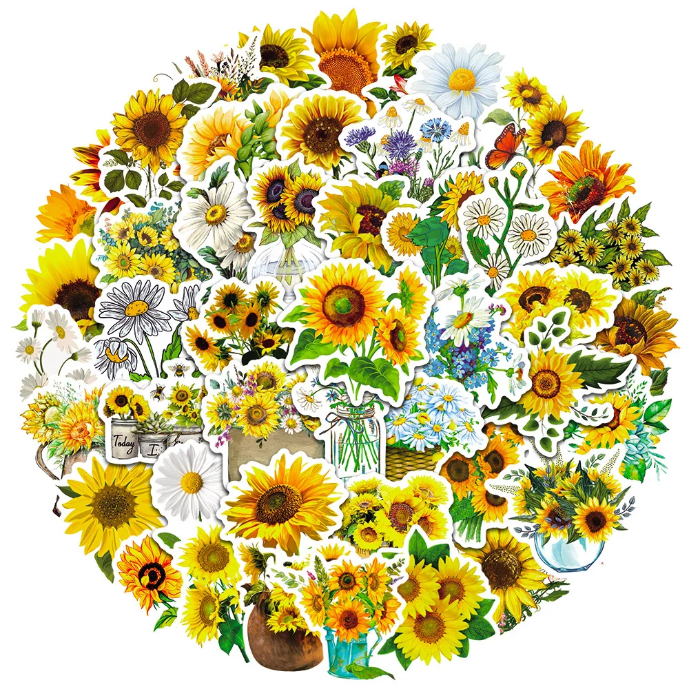 10/30/50PCS Plant Beautiful Sunflower Stickers DIY Stationery Laptop Skateboard Guitar Sun Flower Vinyl Car Decals Stickers
10/30/50PCS Plant Beautiful Sunflower Stickers DIY Stationery Laptop Skateboard Guitar Sun Flower Vinyl Car Decals Stickers