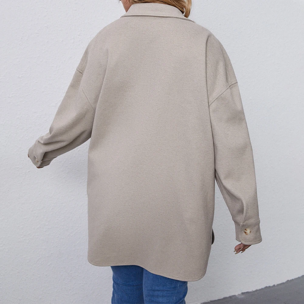 Jacket Women Coat Casual Daily Lapel Neck Long Sleeve L~4XL Mid-length Outerwear Plus Size Pocket High Quality
Jacket Women Coat Casual Daily Lapel Neck Long Sleeve L~4XL Mid-length Outerwear Plus Size Pocket High Quality