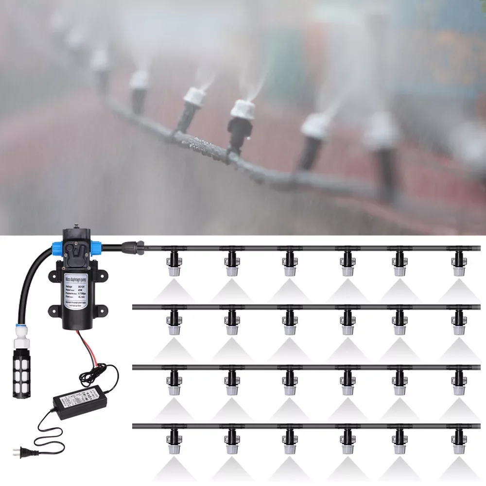 5-50M 45W Self-Priming Garden Misting Cooling System Watering Irrigation Automatic Kit with Power Supply Spray
5-50M 45W Self-Priming Garden Misting Cooling System Watering Irrigation Automatic Kit with Power Supply Spray