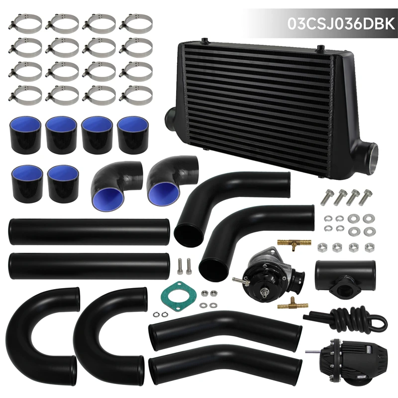 Universal Intercooler 450x300x76mm Bar & Plate with M8 Screws + 8PCS 3" 76mm Aluminum Piping Kit Hoses Black
Universal Intercooler 450x300x76mm Bar & Plate with M8 Screws + 8PCS 3" 76mm Aluminum Piping Kit Hoses Black