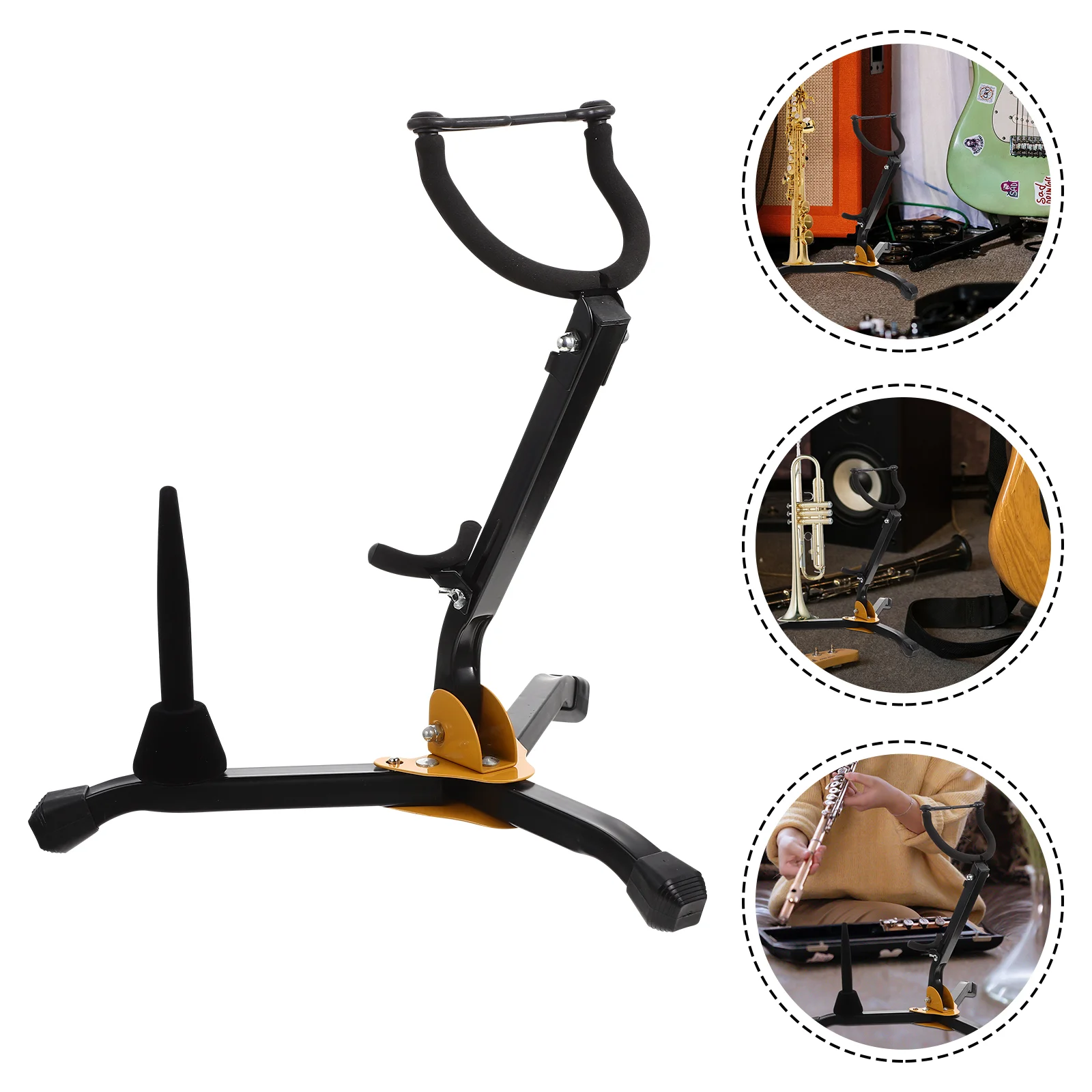 Foldable Portable Alto Tenor Saxophone Stand Sax Tripod Holder Instrument Saxophone Accessories for Saxophone Clarinet Flute
Foldable Portable Alto Tenor Saxophone Stand Sax Tripod Holder Instrument Saxophone Accessories for Saxophone Clarinet Flute