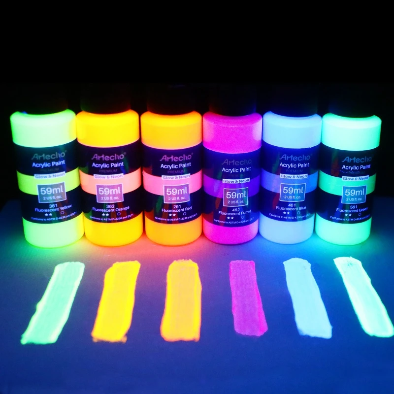 58Ml Fluorescent Acrylic Pigment High Brightness Luminous Student Hand Drawn Graffiti DIY Clothes Textiles Paintings Pigments 
58Ml Fluorescent Acrylic Pigment High Brightness Luminous Student Hand Drawn Graffiti DIY Clothes Textiles Paintings Pigments