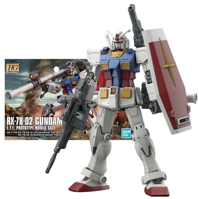 Набор оригинальных моделей Bandai Gundam Аниме Фигурки HG оригинальный мобильный