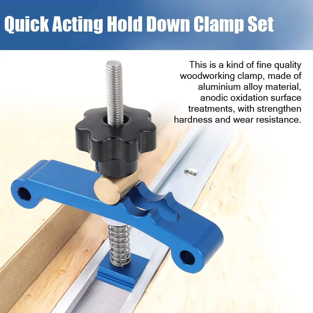 T Track Aluminum Alloy Wood Clamp Rail Slide Slot Stopper Screw Positioning Limiter Miter Clip Fixed Clamp Woodworking Tools
T Track Aluminum Alloy Wood Clamp Rail Slide Slot Stopper Screw Positioning Limiter Miter Clip Fixed Clamp Woodworking Tools