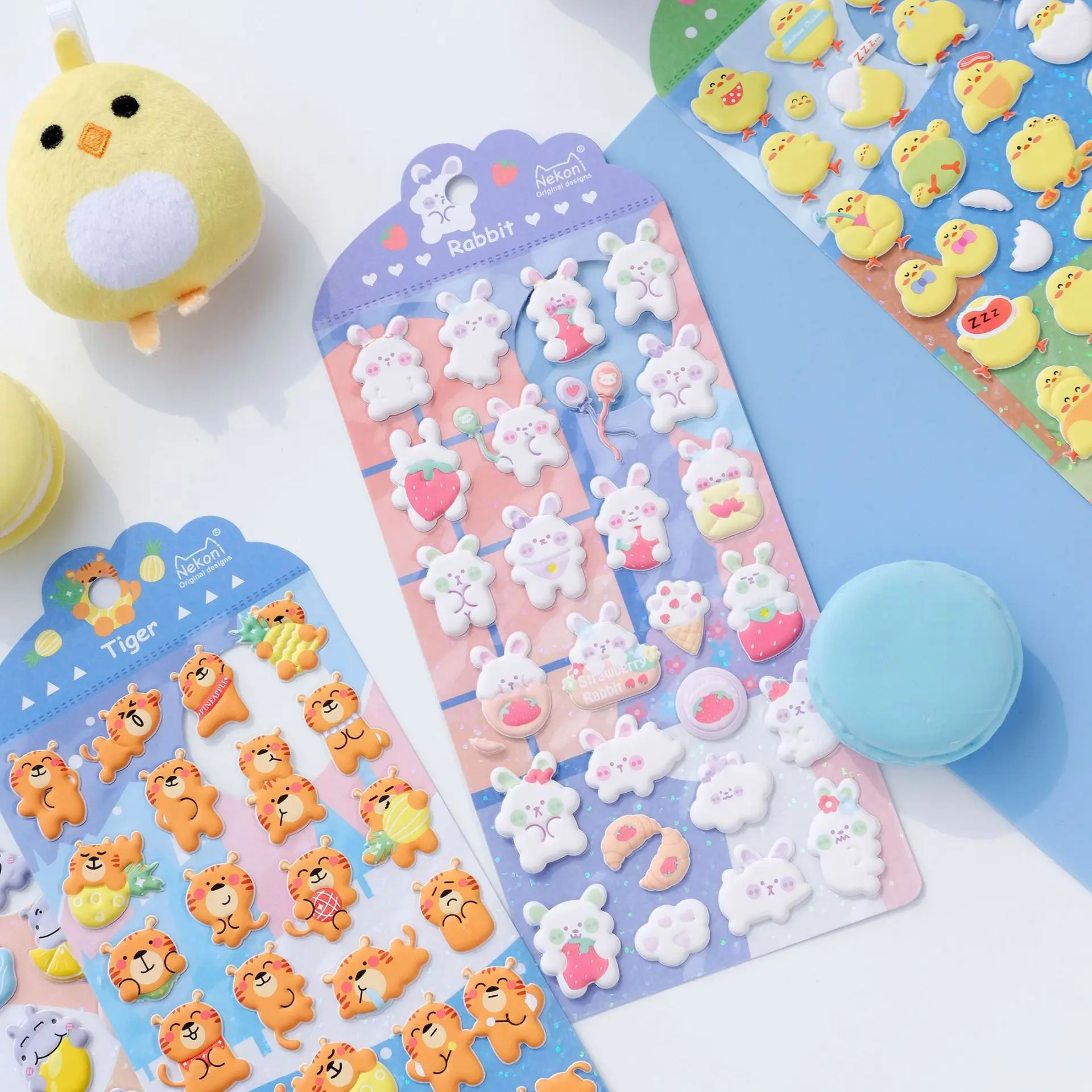 Korean Import Nekoni Novelty Rabbit Tiger Cartoon Animals 3D Puffy Sticker Scrapbooking Diy Journal Stationery Stickers Cute
Korean Import Nekoni Novelty Rabbit Tiger Cartoon Animals 3D Puffy Sticker Scrapbooking Diy Journal Stationery Stickers Cute