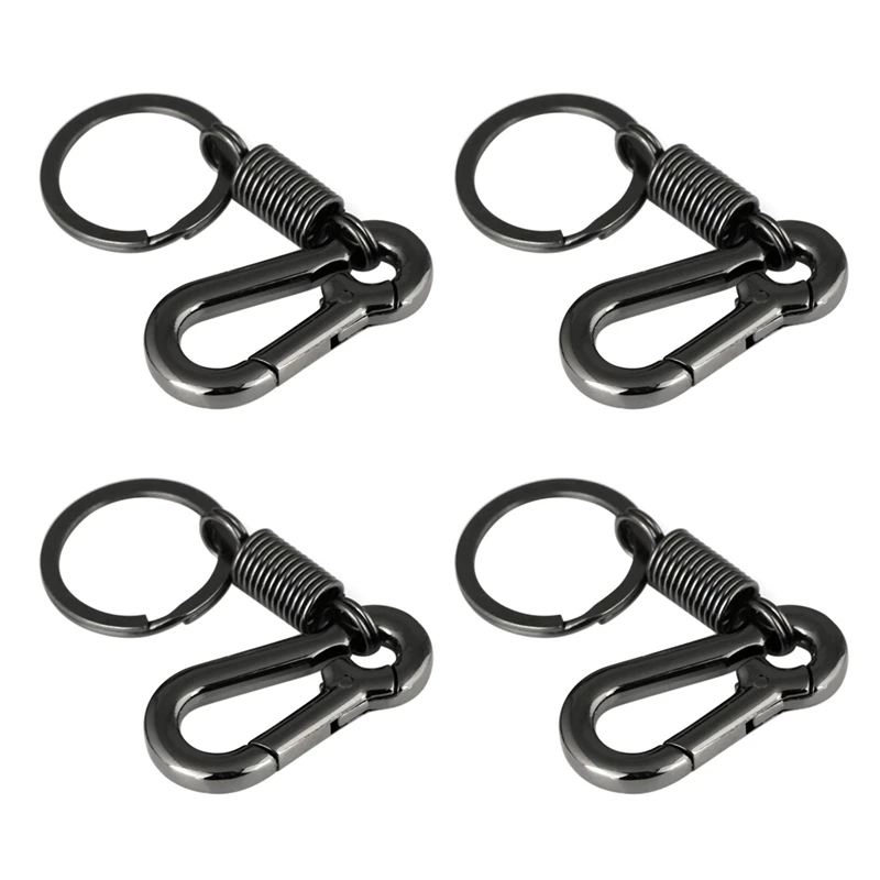 4X Sturdy Carabiner Key Chain Key Ring Polished Key Chain Spring Key Chain Business Waist Key Chain, Black
4X Sturdy Carabiner Key Chain Key Ring Polished Key Chain Spring Key Chain Business Waist Key Chain, Black