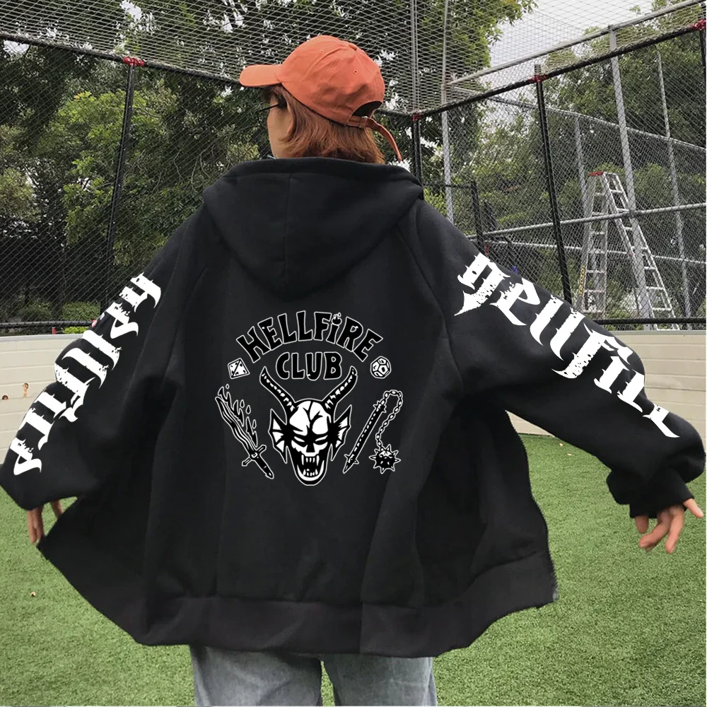 2022 Hot Anime Hoodie Long Sleeve Hellfire Club Hip Hop Zipper Sweatshirt 
2022 Hot Anime Hoodie Long Sleeve Hellfire Club Hip Hop Zipper Sweatshirt