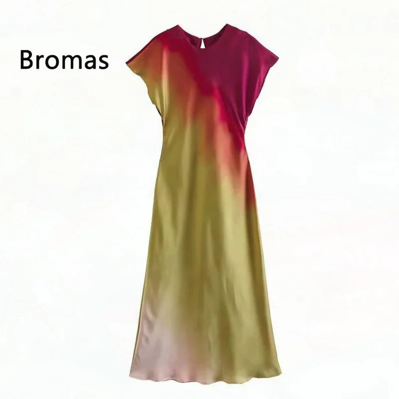 2023 Summer Women Tie-dyed Printed Long Dress Fashion O-Neck Short Sleeve Vintage Causal Elegant Slim Party Dresses
2023 Summer Women Tie-dyed Printed Long Dress Fashion O-Neck Short Sleeve Vintage Causal Elegant Slim Party Dresses