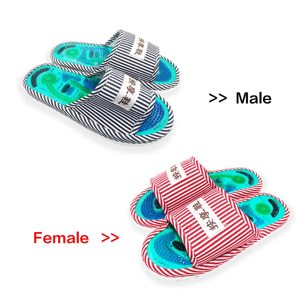 

1 Pairs Acupressure Massage Slippers Therapeutic Reflexology Sandals for Foot Acupoint Massage Shiatsu Arch Pain Massage Foot