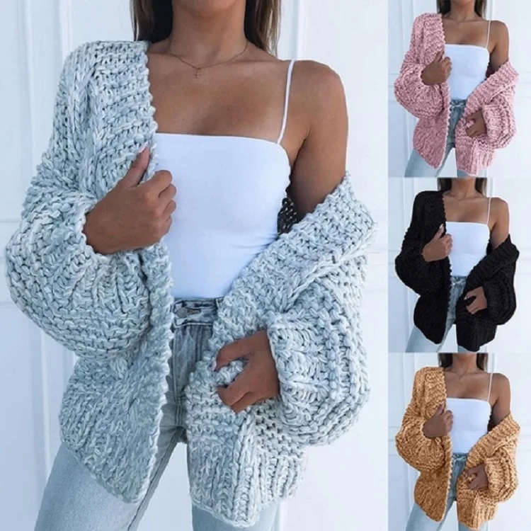 Women's Sweater Cardigan Long Sleeve Loose Sweater Warm Casual Fashion Top Winter New 2021
Women's Sweater Cardigan Long Sleeve Loose Sweater Warm Casual Fashion Top Winter New 2021