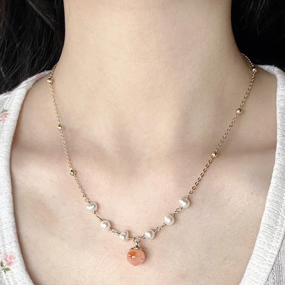 Fashion Necklace Sweet Necklace Geometric Necklace Necklace Retro Necklace Fruit Pendent Orange Peach Collar Chain
Fashion Necklace Sweet Necklace Geometric Necklace Necklace Retro Necklace Fruit Pendent Orange Peach Collar Chain