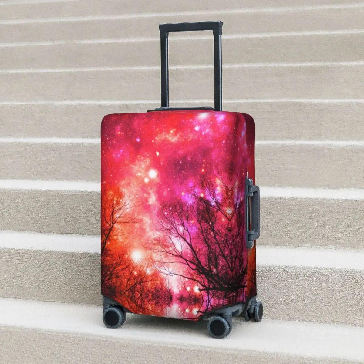 

Fantasy Forest Suitcase Cover Magical Starry Sky Strectch Business Protection Luggage Supplies Vacation