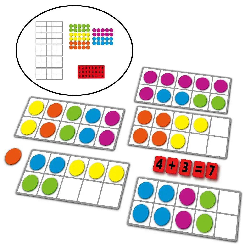 Montessori Magnetic Ten-Frame Classroom Math Manipulative Counting Home School Number Blocks Toy for Kindergarten Kids
Montessori Magnetic Ten-Frame Classroom Math Manipulative Counting Home School Number Blocks Toy for Kindergarten Kids