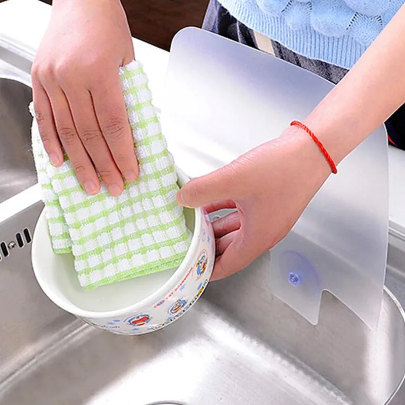Sink Water Splash Guard Anti-Splash Dish Washing Sink Board Protector Retaining Water Separator With Suction Cup Kitchen Tools
Sink Water Splash Guard Anti-Splash Dish Washing Sink Board Protector Retaining Water Separator With Suction Cup Kitchen Tools