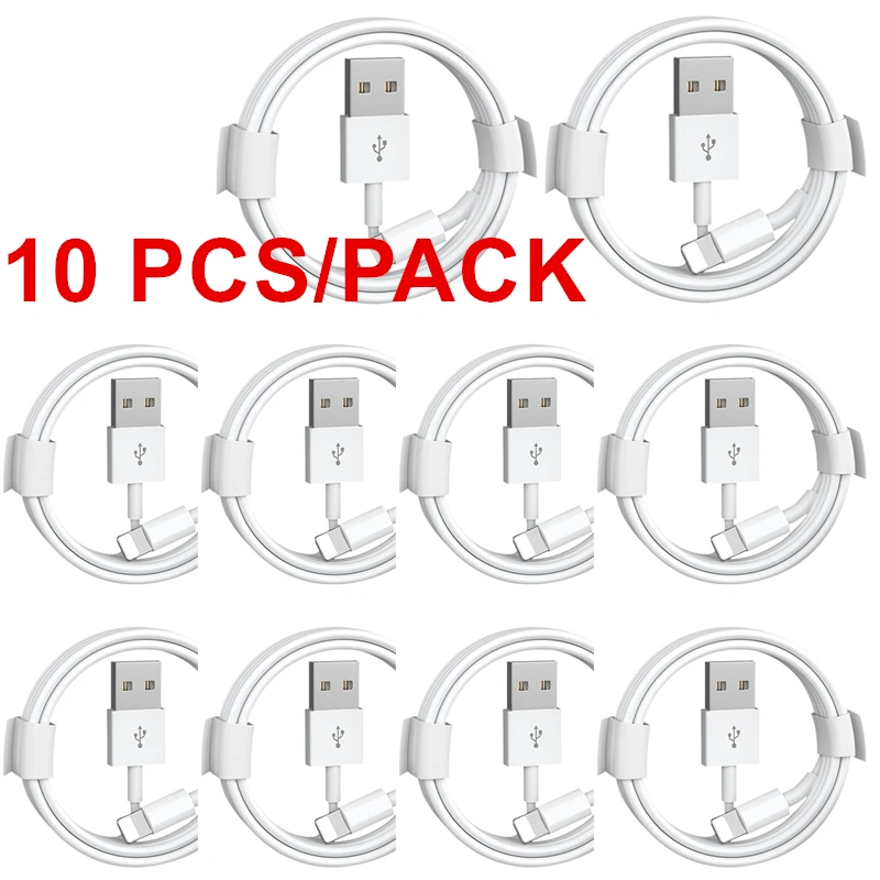 10 PCS Wholesale USB Charging Cable for iPhone 6S 6 7 8 X XR XS 11 12 13 14 Pro Max 5S SE USB Charger Cord 1m 2m 3m Phone Cable
10 PCS Wholesale USB Charging Cable for iPhone 6S 6 7 8 X XR XS 11 12 13 14 Pro Max 5S SE USB Charger Cord 1m 2m 3m Phone Cable