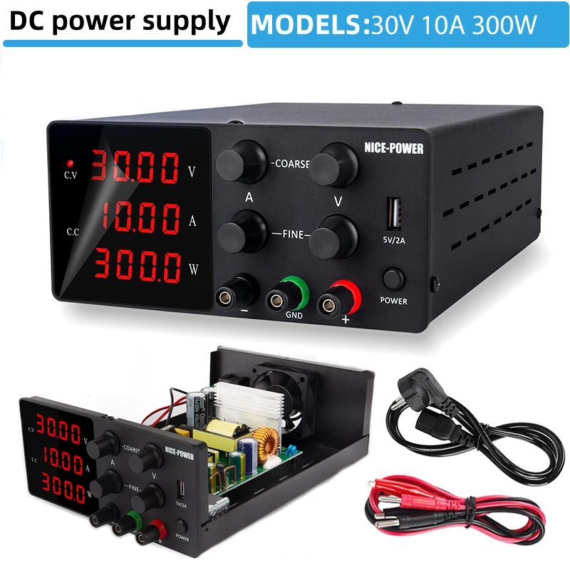 USB DC Regulated Laboratory Power Supply Adjustable 30V 10A Voltage Regulator 60V 5A Switching Stabilized Power Supplies
USB DC Regulated Laboratory Power Supply Adjustable 30V 10A Voltage Regulator 60V 5A Switching Stabilized Power Supplies
