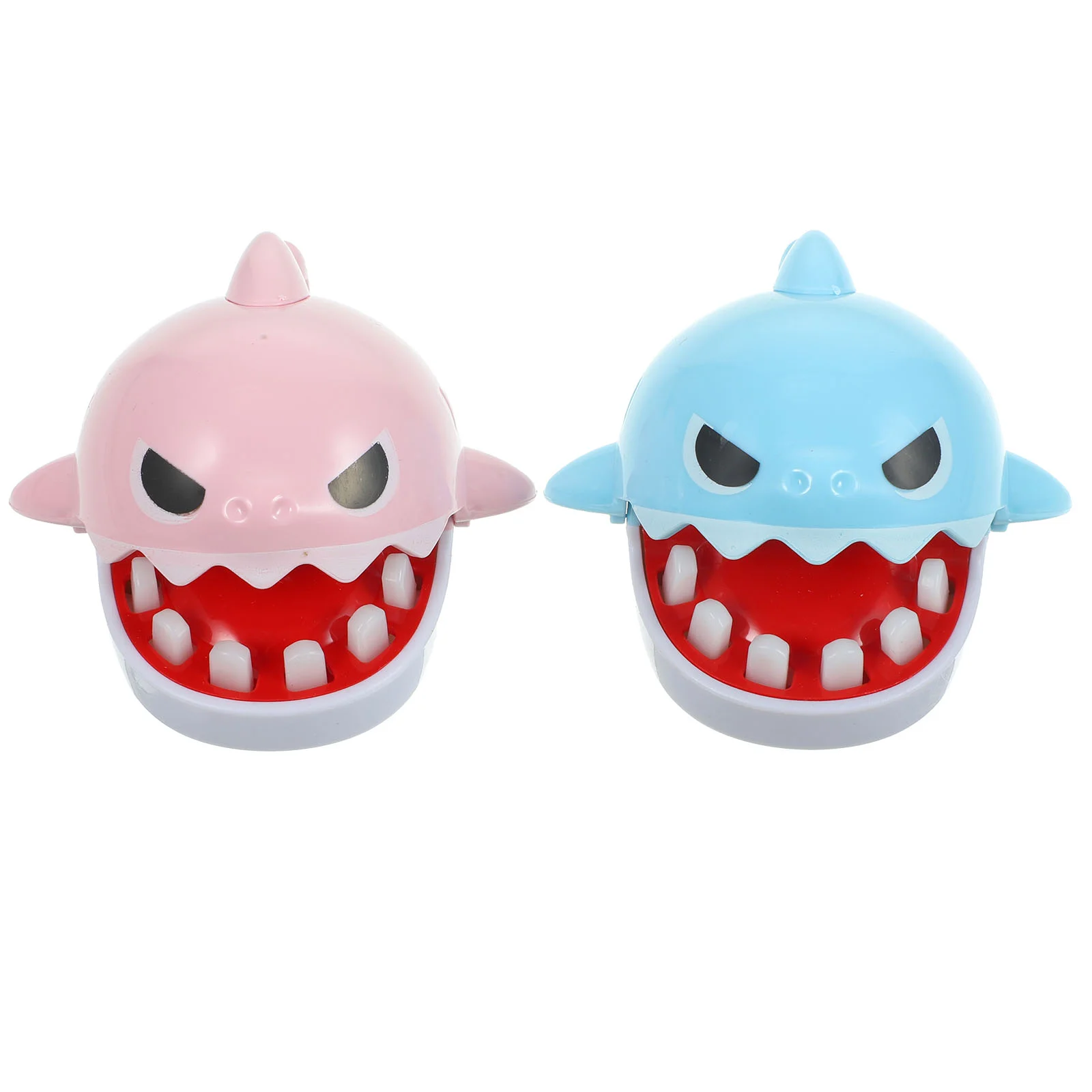 

2pcs Kids Keychain Shark Finger Biting Toy Keychain Children Teeth Game Toy Creative Teeth Game Random Color