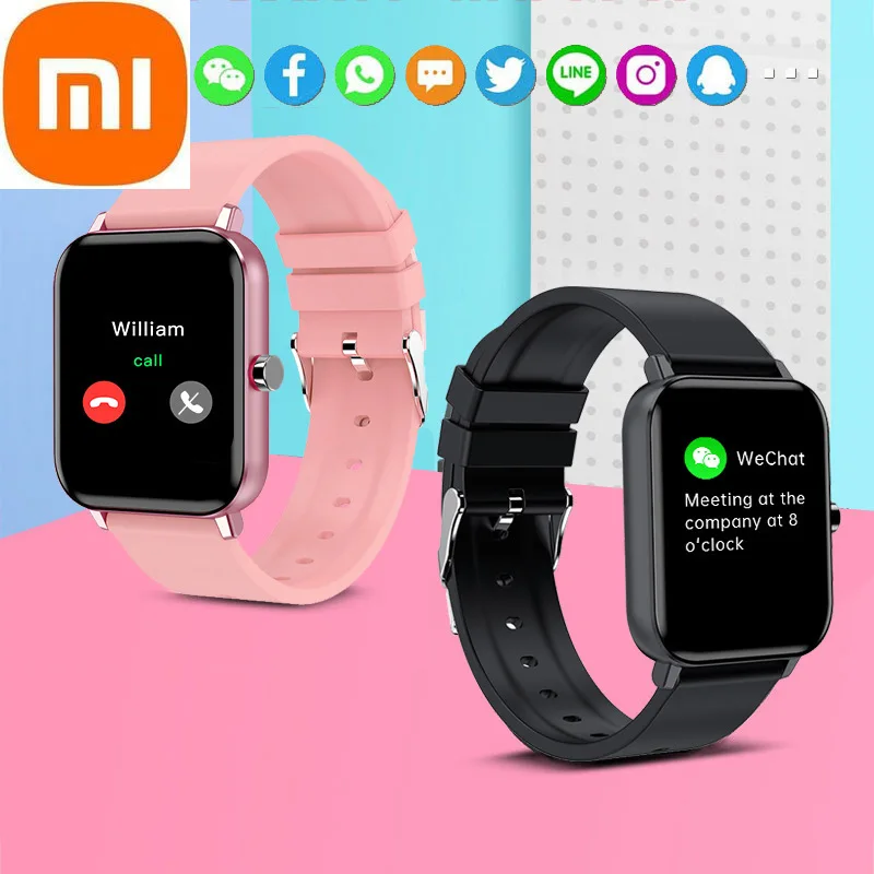Xiaomi Smart Watch for Women Men Full Touch Smartwatch Electronic Smart Clock for Android IOS Fitness Tracker Sport Smart-watch
Xiaomi Smart Watch for Women Men Full Touch Smartwatch Electronic Smart Clock for Android IOS Fitness Tracker Sport Smart-watch