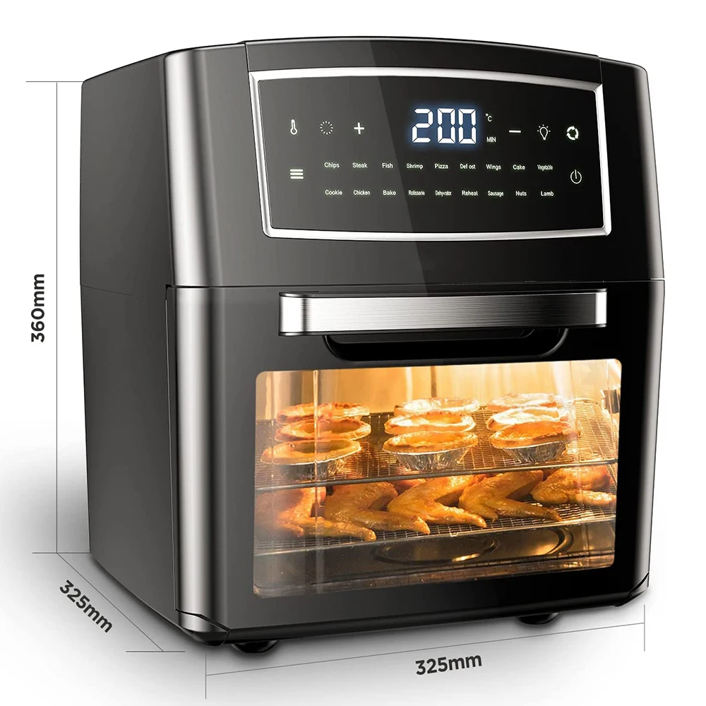 CalmDo Kitchen Hot Air Fryer Oven 12L Olil-Free Fryer with 18 Programs Keep Warm Function Touch Screen Smart Air Fryer Oven
CalmDo Kitchen Hot Air Fryer Oven 12L Olil-Free Fryer with 18 Programs Keep Warm Function Touch Screen Smart Air Fryer Oven