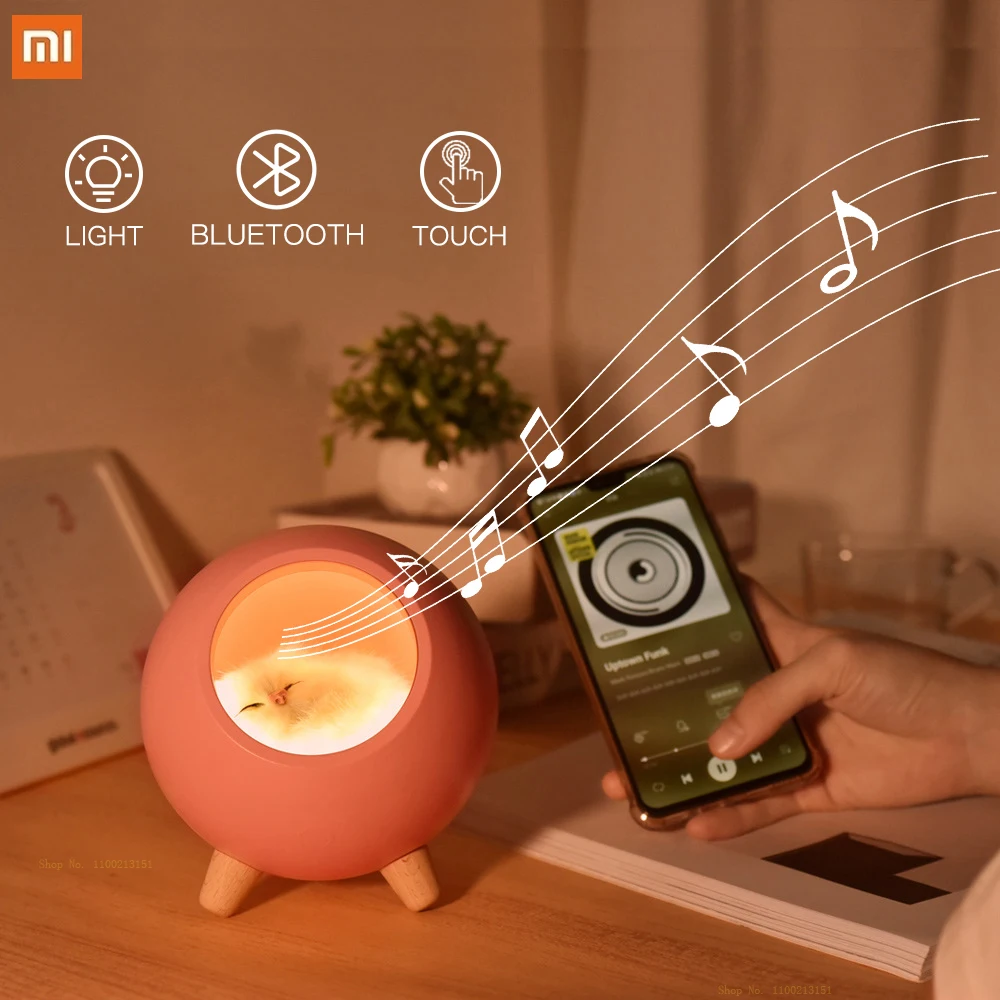 Сенсорный индукционный светодиодный ночник Xiaomi, Милая Колонка с котом и bluetooth, музыкальный ночник, Настольный светильник для подарочной ком...
Сенсорный индукционный светодиодный ночник Xiaomi, Милая Колонка с котом и bluetooth, музыкальный ночник, Настольный светильник для подарочной ком...