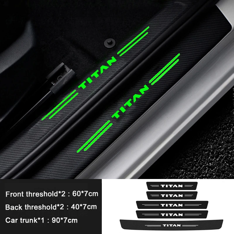 5pcs Luminous Tape Car Trunk Door Sill Protector Sticker for Nissan Titan Logo Emblem Rear Tail Bumper Glowing Threshold Pedal
5pcs Luminous Tape Car Trunk Door Sill Protector Sticker for Nissan Titan Logo Emblem Rear Tail Bumper Glowing Threshold Pedal