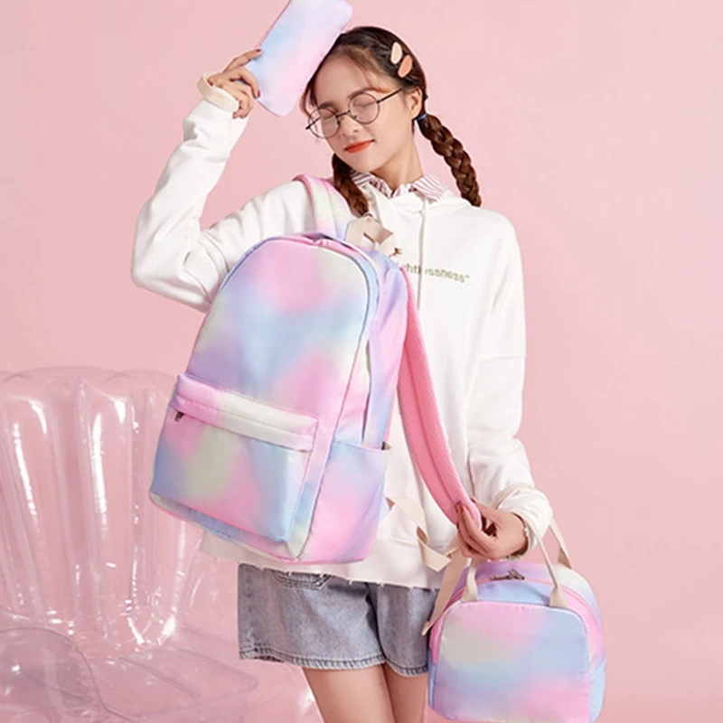 Multi-Pocket School Backpack with Lunch Tote Pencil Bag for Student Boys Girls Rainbow Casual Laptop Bookbag
Multi-Pocket School Backpack with Lunch Tote Pencil Bag for Student Boys Girls Rainbow Casual Laptop Bookbag