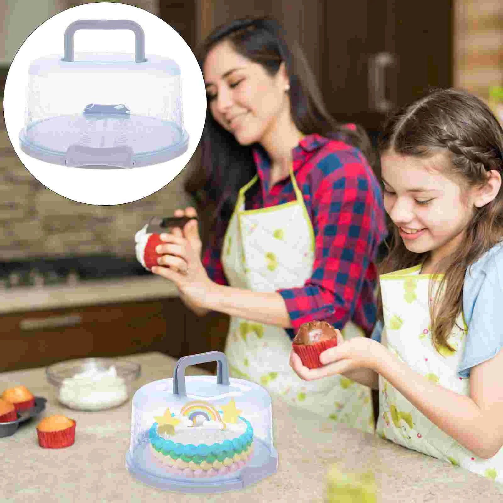 Cake Carrier Box Holder Keeper Storage Container Cupcake Locking Dessert Portable Clear Round Boxes Bakery Saver Pastry
Cake Carrier Box Holder Keeper Storage Container Cupcake Locking Dessert Portable Clear Round Boxes Bakery Saver Pastry