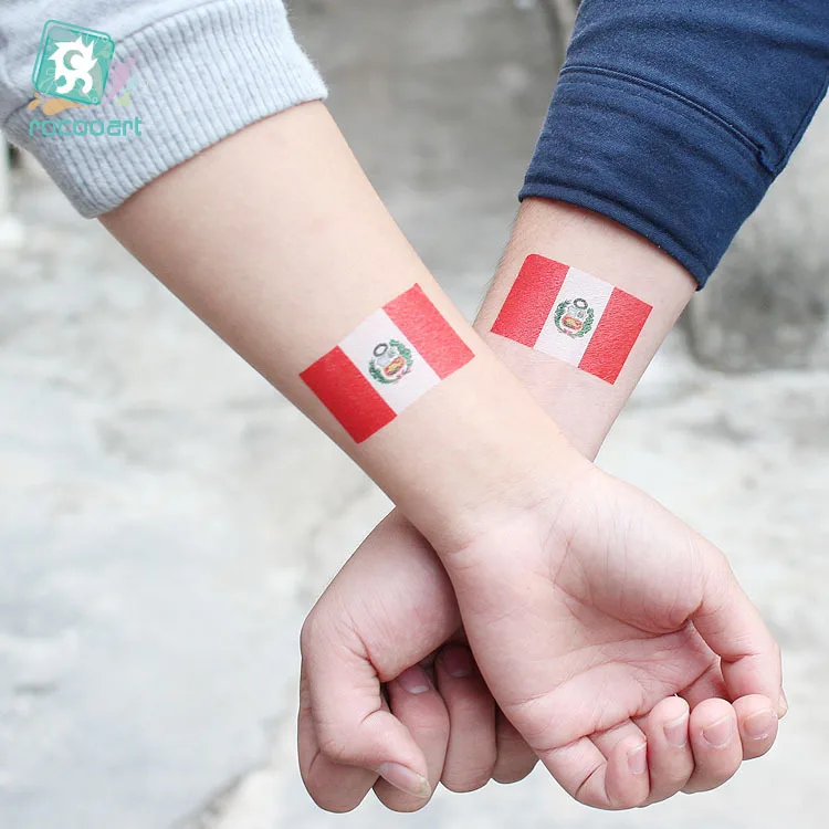 20pcs Lot 60*80mm World National Flag Tattoo Sticker on Face or Arm Environmental Waterproof Disposable USA Spain Germany Euro
20pcs Lot 60*80mm World National Flag Tattoo Sticker on Face or Arm Environmental Waterproof Disposable USA Spain Germany Euro
