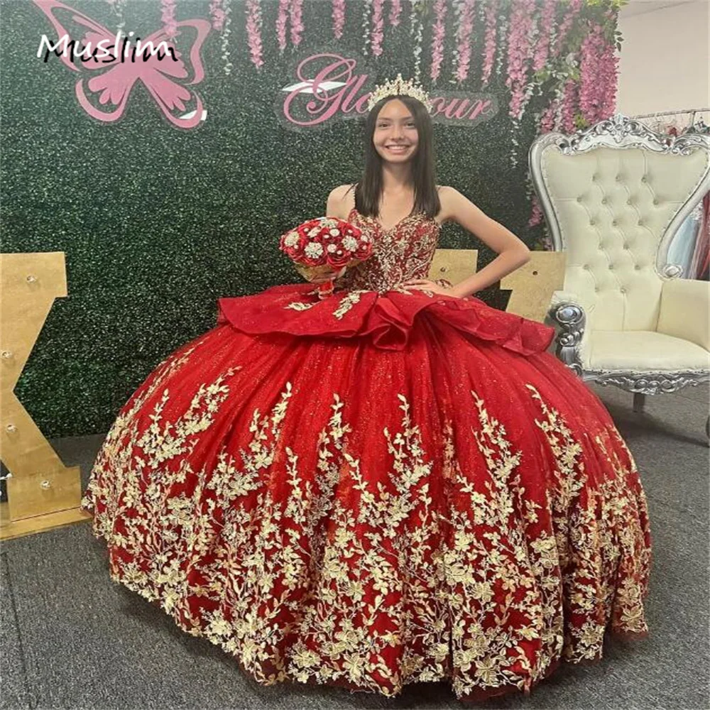 Beautiufl Red Quinceanera Dresses 2023 With Gold Lace Sexy Spaghetti Straps Ball Gown Sweet 16 Party Dress Lace Up Vestidos Xv
Beautiufl Red Quinceanera Dresses 2023 With Gold Lace Sexy Spaghetti Straps Ball Gown Sweet 16 Party Dress Lace Up Vestidos Xv