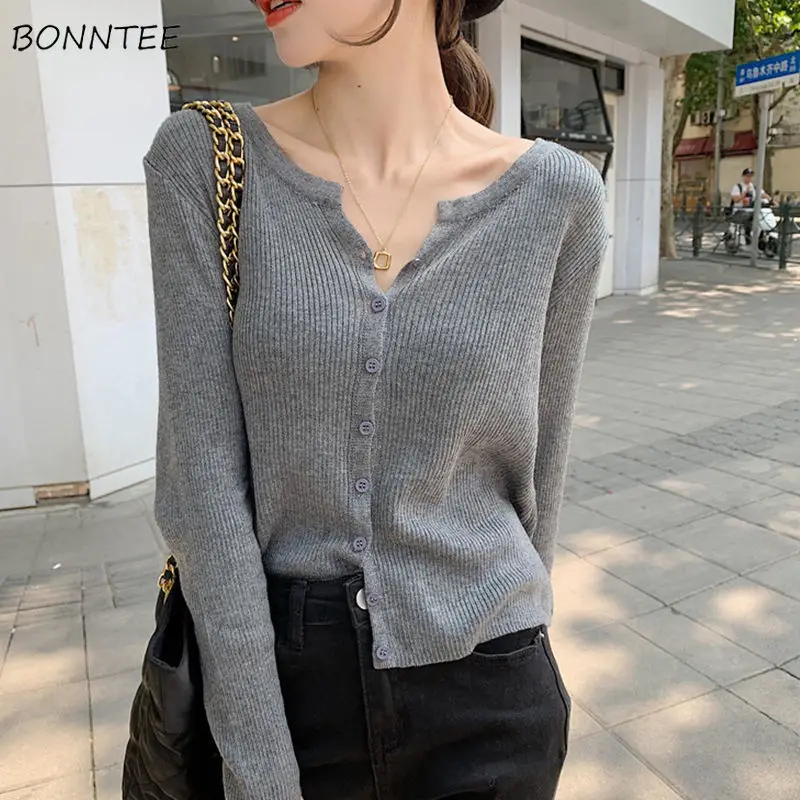Cardigan Women Solid Slim All-match Korean Style Harajuku Chic Fashion Spring Retro Vintage Свитер Женский Daily Casual Female
Cardigan Women Solid Slim All-match Korean Style Harajuku Chic Fashion Spring Retro Vintage Свитер Женский Daily Casual Female