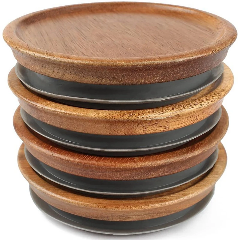 4PCS Regular Mouth Jar Lids Wooden Jar Tops With Airtight Silicone Seal For Regular Mouth Jar
4PCS Regular Mouth Jar Lids Wooden Jar Tops With Airtight Silicone Seal For Regular Mouth Jar