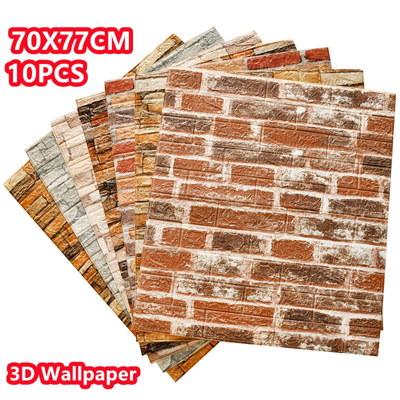 Self-adhesive Panel Waterproof Brick Wall Sticker Retro Marble Pattern 3D Modern Wallpaper Foam Bonding Bathroom Tiles Decor
Self-adhesive Panel Waterproof Brick Wall Sticker Retro Marble Pattern 3D Modern Wallpaper Foam Bonding Bathroom Tiles Decor