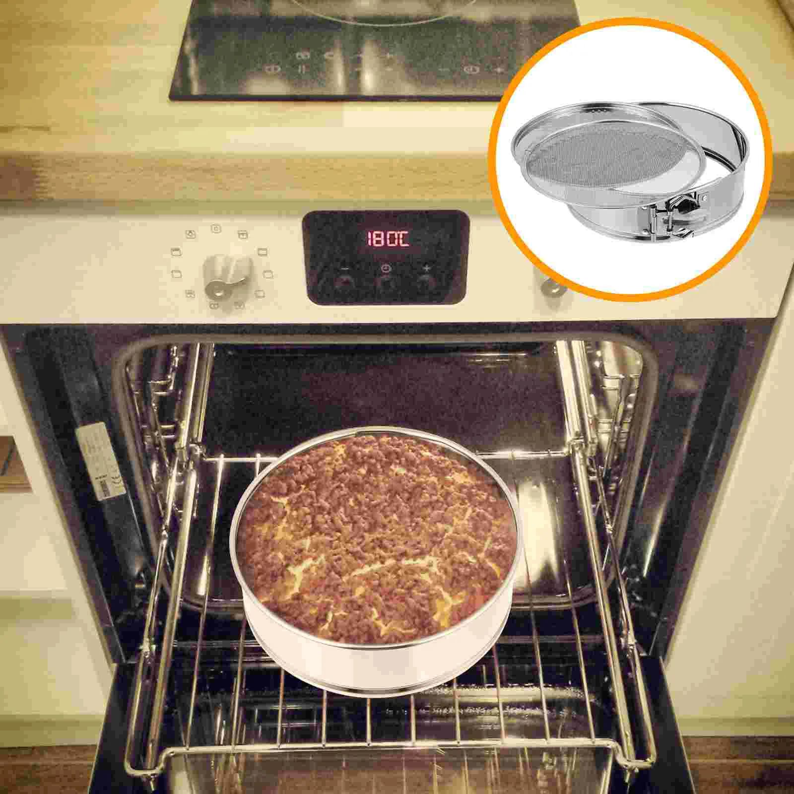 Cake Pan Flour Baking Sifter Mesh Cheesecake Nonstick Round Strainer Sieve Sifting Bakeware Finetin Skimmer Metal Pans Spoon
Cake Pan Flour Baking Sifter Mesh Cheesecake Nonstick Round Strainer Sieve Sifting Bakeware Finetin Skimmer Metal Pans Spoon