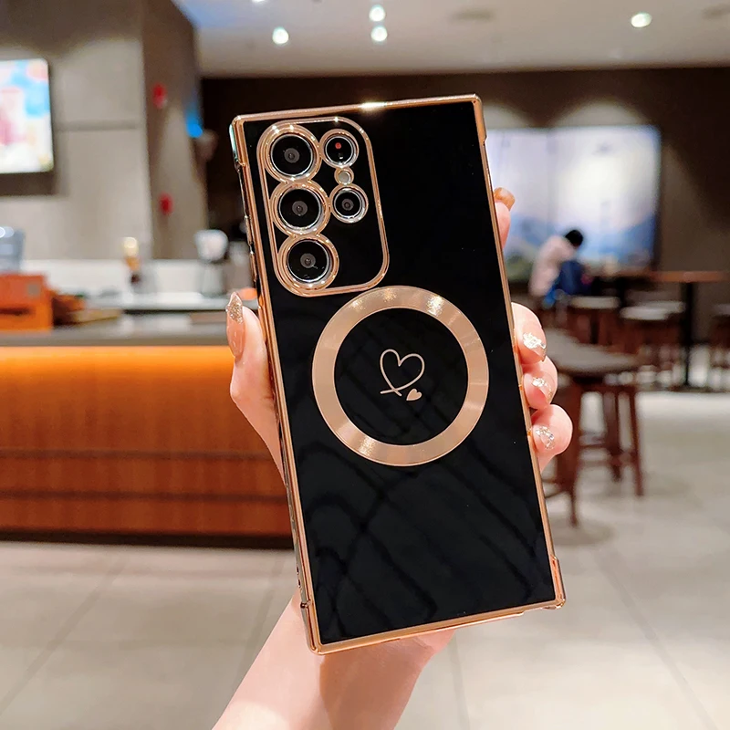 Luxury Magnetic Wireless Charging Silicone Phone Case For Samsung Galaxy S23 S22 S21 S20 FE Plus Ultra-thin Electroplated Cover
Luxury Magnetic Wireless Charging Silicone Phone Case For Samsung Galaxy S23 S22 S21 S20 FE Plus Ultra-thin Electroplated Cover