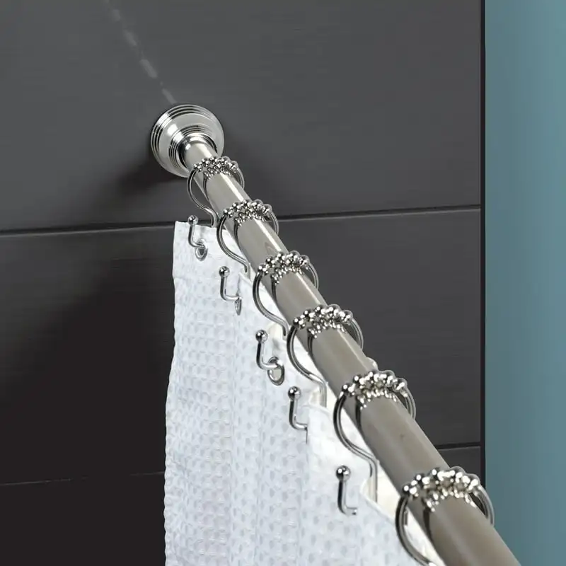 Rustproof Stainless Steel Dual-Mount Chrome Shower Curtain Rod and 12pc Rings Set, 44
Rustproof Stainless Steel Dual-Mount Chrome Shower Curtain Rod and 12pc Rings Set, 44
